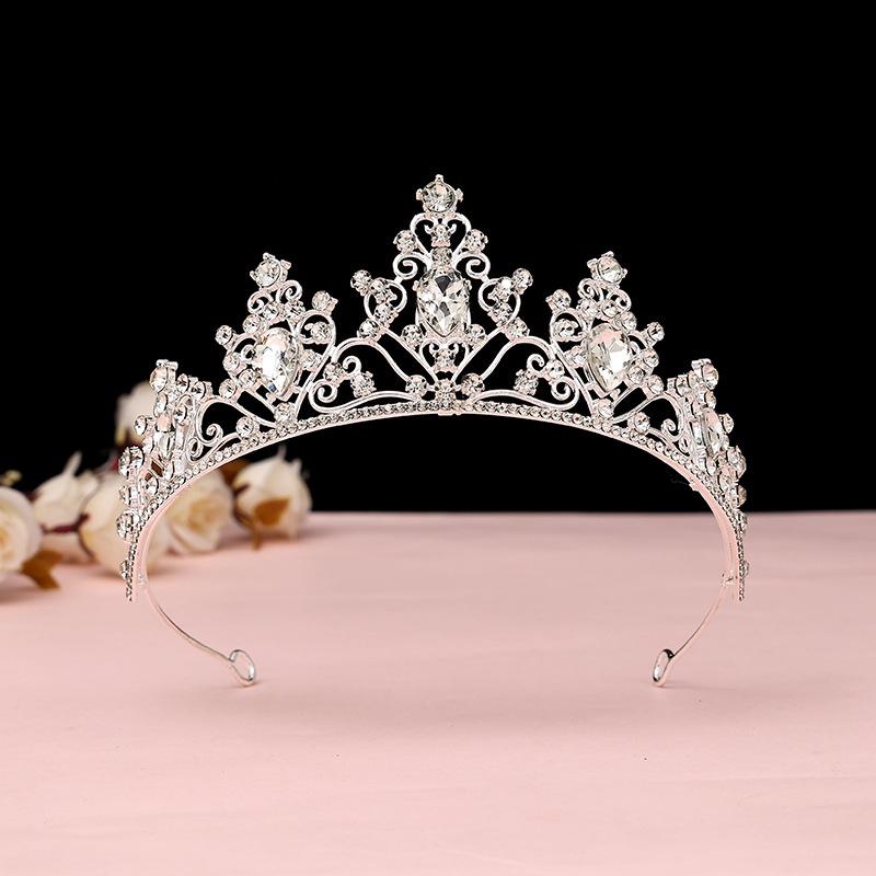 Детская корона, аксессуары для волос, милые принцессы, девочки, корона короля с водяными бриллиантами, резинки для волос, подарки на день рождения для девочек, детские повязки на голову и головные уборы