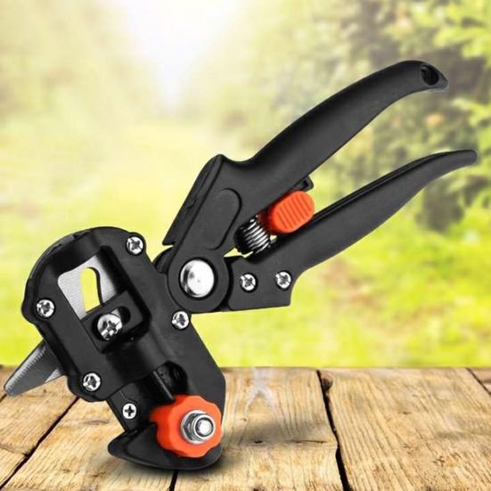 Ножницы для прививки растений Профессиональный садовый инструмент для прививки 2 в 1 Сверхпрочные секаторы для обрезки цветов, фруктовых деревьев, кустарников