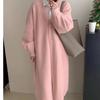 Autumn and Winter Women's Cardigan Sweater Jumper Long Jumper Jacket Lazy Wind Big Yards Thick Knitted Cardigan