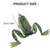 Frogs Crankbait Lures 5cm Topwater Frogs Lures Artificial Fishing Lures with Hook Swimbait for Trout Soft Frogs Baits