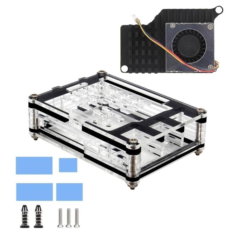 Защитный корпус с активным охлаждающим вентилятором для RPI 5 Cover Box Easy Access