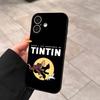T-Тинтин A-Приключения Для iPhone 17 16 15 11 13 14 Pro Max Plus 12 Mini Черный Чехол для Телефона