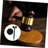 Auction Hammer Wooden Tool for Carpenters - Reusable Black Plaster Burning Piston Judge Hammer, 1 Set