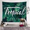 Летние тропические растения пальмовый лист гобелен настенный зеленый растения вечерние для домашнего декора эстетизм лист гобелен настенный
