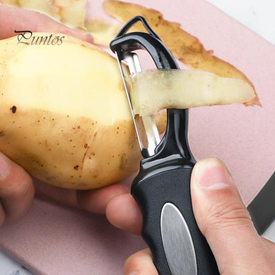 Swivel Vegetable Peeler with Dual Blades Stainless Steel Potato Peeler for Left And Right Handers Fruit Peeler with Anti-Slip Handle Kitchen Essential