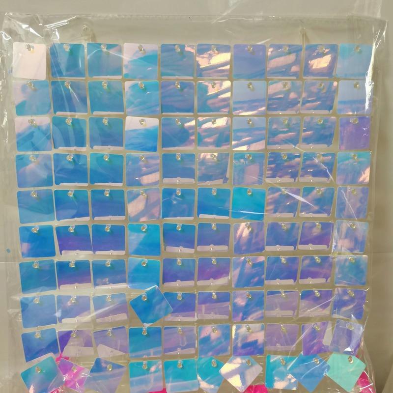 Square Sequin Shimmer Wall Backdrop Panels Glitter Bling Photo Background Backdrop for Birthday Wedding Decoration