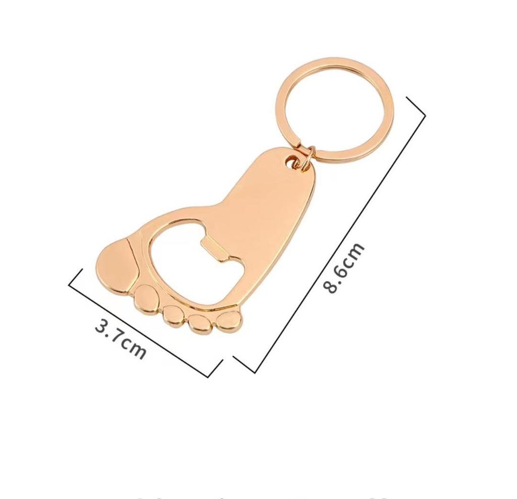 Лучшая Распродажа Креативный Брелок для ключей в форме стопы открывалка для бутылок брелок брелок пивной бар аксессуары подарок подарок для мужчин и женщин