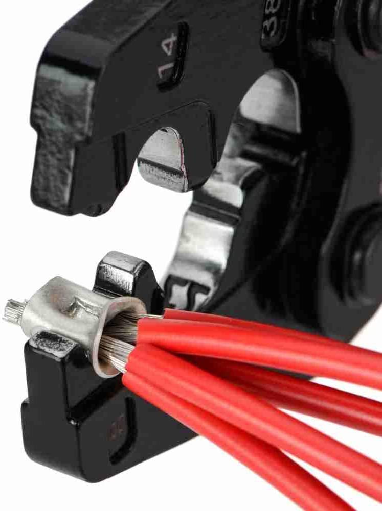 IWISS Bare crimp terminal Bare crimp sleeve Crimping tool JIS compliant product Compatible with 8.0-38.0sq IWS-38