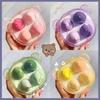 4pcs Beauty Egg Makeup Sponge Set Foundation Make Up Sponge With Egg Box Perf Sponges Powder Puff Make Up Accessories