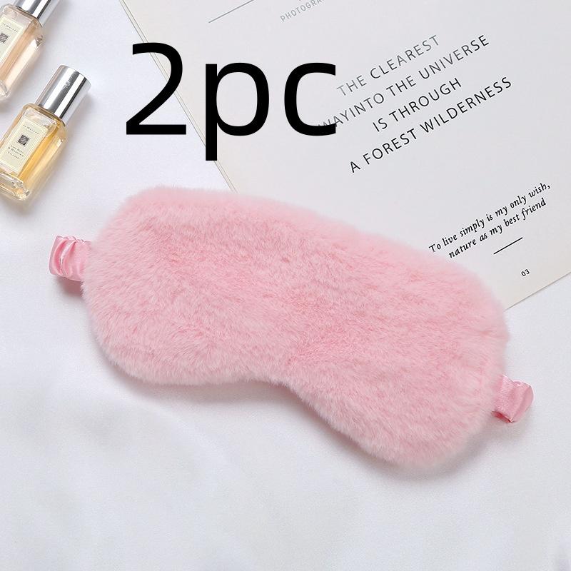 Шелковая маска для сна, милая мягкая, мохнатая, блокирующая свет, маска для сна, дорожная повязка для сна, домашняя ночная маска для сна, повязка на глаза для женщин и мужчин