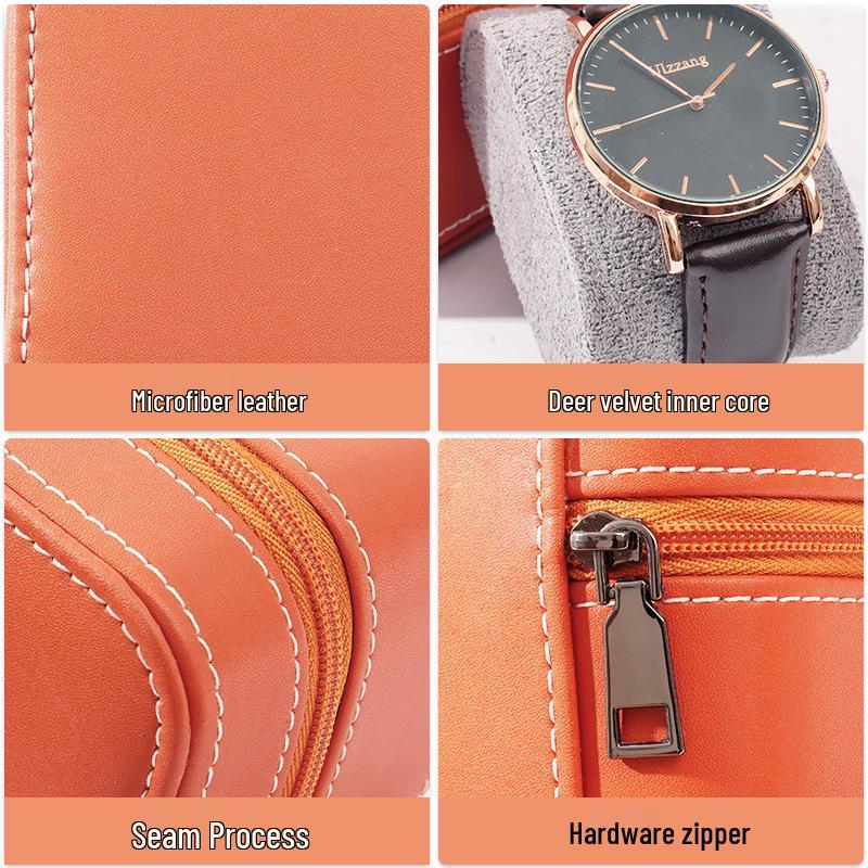 Портативная коробка для хранения часов и ювелирных изделий из высококачественной зеленой искусственной кожи