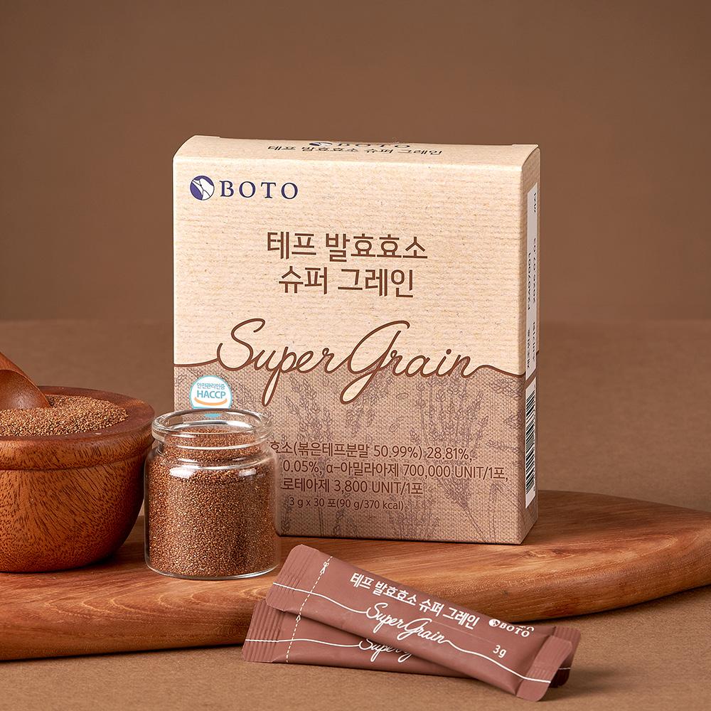 Bottu Teff Fermented Enzyme Super Grain 6 Boxes of 30 Sachets (6-Month Supply)