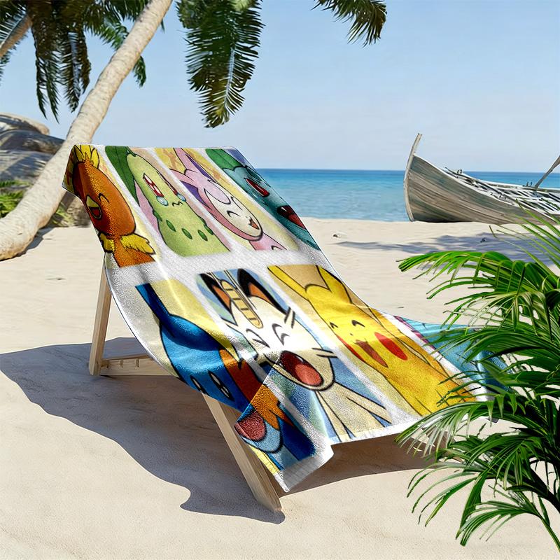 Whimsical Creature Collection beach towel Outdoor camping beach quickdrying swim towel seaside swim beach Comfort beach towel