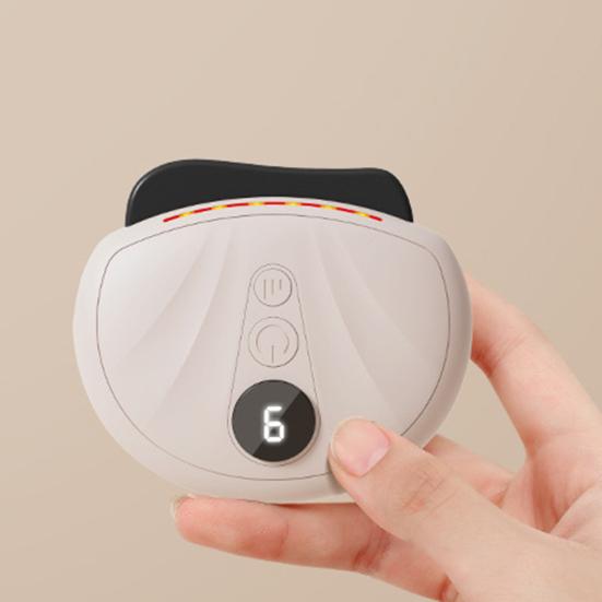 Electric Facial Massager Digital Display Compact Design Portable Rechargeable Anti-Aging Face Massager with Heat and Vibration