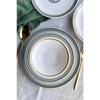 Verona Premium Porcelain Dinner Set 24 Pieces For 6 Persons Green Flower Pattern
