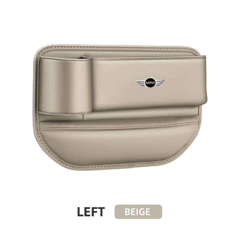 Leather Car Seat Gap Organizer Crevice Side Storage Box for BMW MINI F55 F56 R60 R59 R58 WORKS One Cooper JCW R57 R56 R55