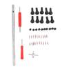 Tire Valve Stem Removal Tool Set Valve Core 4 Way Valve Tool Valve Stem Caps Single Double Heads