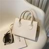 Chic Vintage Small Square Bag Stylish Pu Handbag For Women In Classic Colors