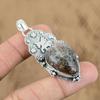 Natural Garden Quartz Gemstone Pendant Unicorn 925 Sterling Silver For Women