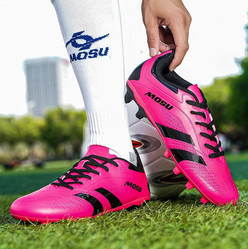 36-45Унисекс футбольные бутсы мужские высокие профессиональные тренировочные футбольные бутсы с длинными шипами спортивные футбольные бутсы