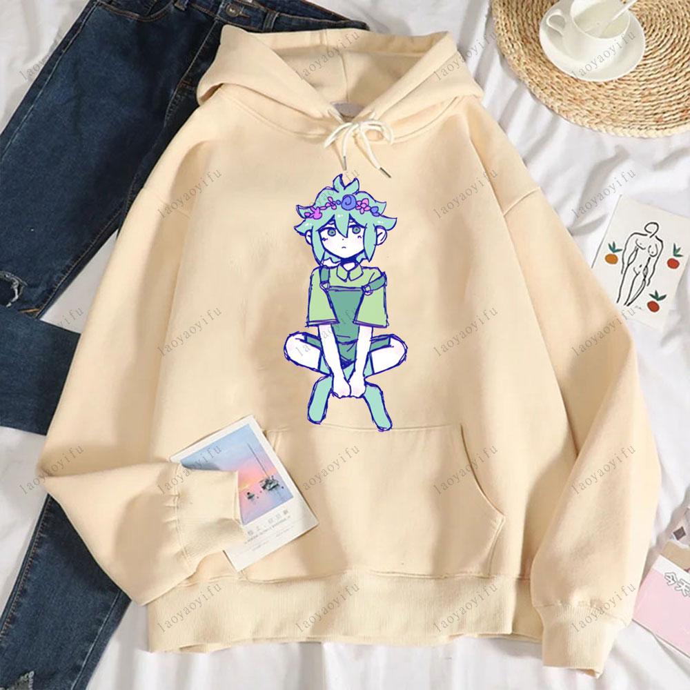 Omori Amusing Games Hoodie Printed Sportswear Unique Hot Selling Autumn and Winter Pullover Cartoon Popular Men Pullover