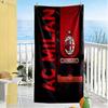 Ac Milan Customizable Name Beach Towel Super Soft Microfiber Quickdry Fabric