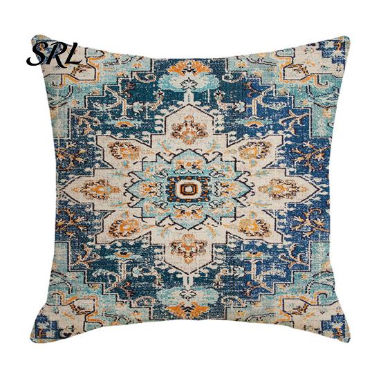 Hidden Zipper Pillowcase Boho Throw Pillow Covers, 18 x Inch Bohemia Case Ethnic Style Cushion Case, Decorative for Sofa Couch Cover