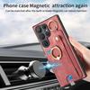 Кожаное кольцо с держателем для карт Чехол для телефона для Samsung Galaxy S23 FE S24 S22 Ultra Plus M53 M33 A55 A25 A35 A15 A05 A05S A34 Чехол