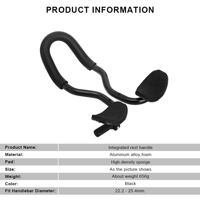 Bicycle Triathlon TT Handlebar Rest Handle Bar Aluminum Alloy Bike Long-Distance Race Bend Bar Straight TT Triathlon Extender