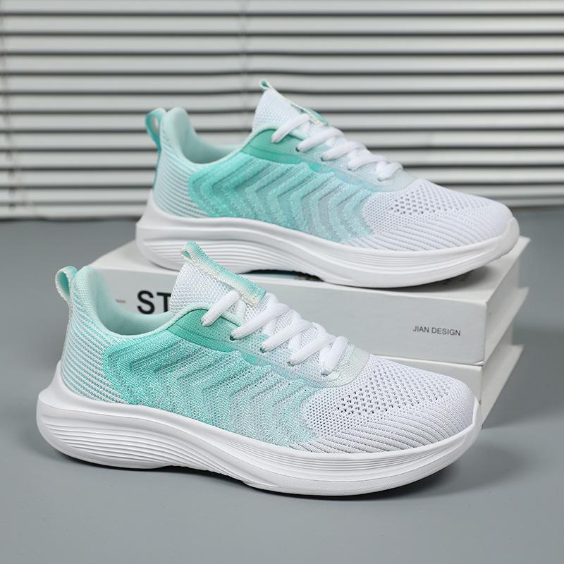 Brand Women's Shoes Light Running Shoes 2025 Spring New Breathable Running Shoes Children's Soft Elastic Shock-absorbing Sports Shoes Women