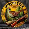 Винтажная металлическая жестяная табличка Winchester Гильзы для дробовика Настенное искусство Декор для кухни и бара