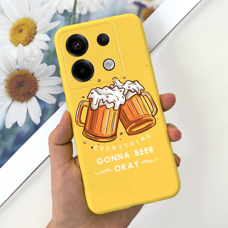 Чехол для Xiaomi Poco X6 Pro 5G Милый Модный Мультяшный Чехол Мягкий ТПУ Чехлы для Телефона Для Xiaomi Poco X6 PocoX6 Pro X6Pro Fundas Бампер