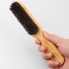 Деревянная ручка из щетины кабана щетка для чистки парикмахерская щетка для бороды антистатическая парикмахерская расческа для укладки волос инструменты для бритья для мужчин