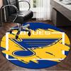 1PC Louis Blues Hockey Team Round Rug, Non-slip Chair Mat, Home Decor, Circle Carpet Perfect for Office, Bedroom, Living Room,Christmas gift