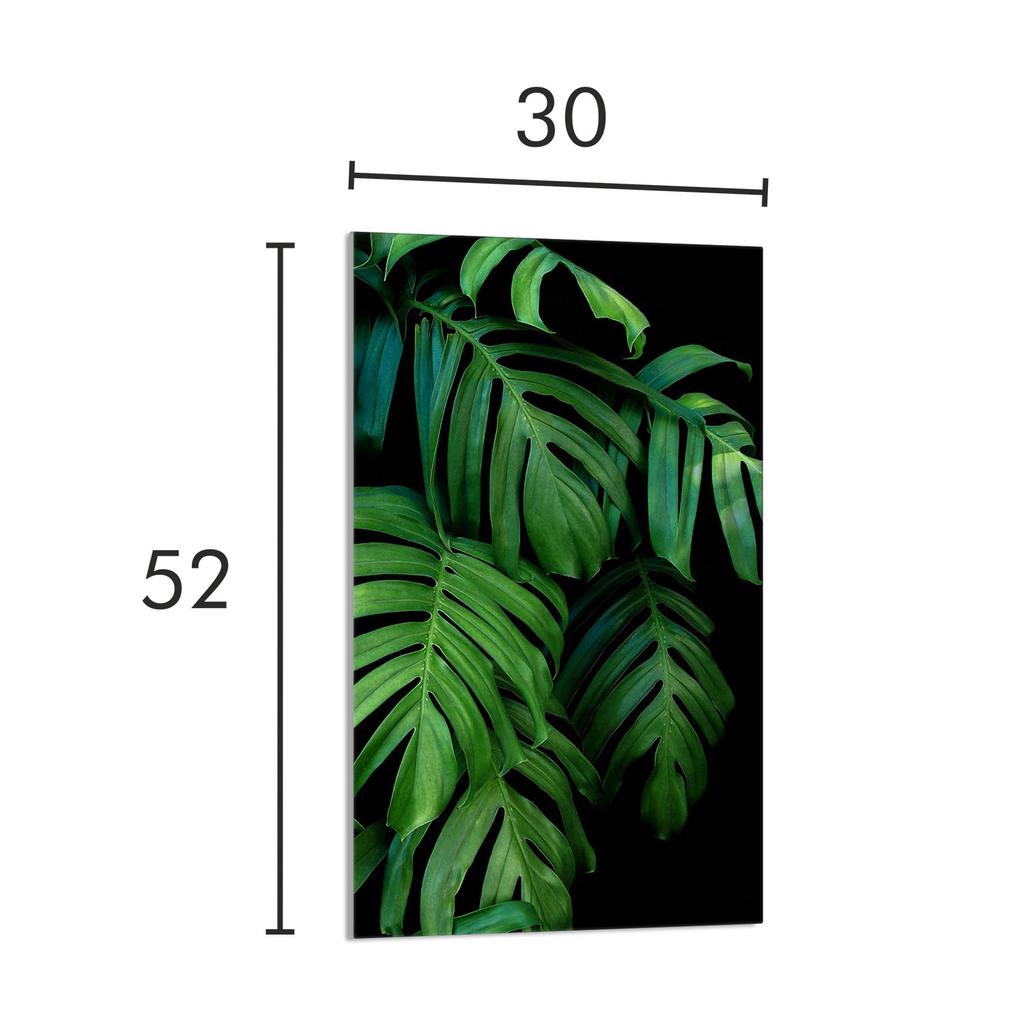 SZKLANA DESKA DO KROJENIA 30x52 Monstera