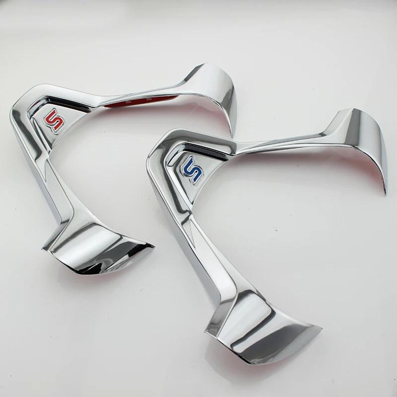 ABS отделка рулевого колеса наклейки с блестками для Ford Ecosport 2013-2016 New Fiesta 2012 2013 2014 2015 2016 2017 автоаксессуары