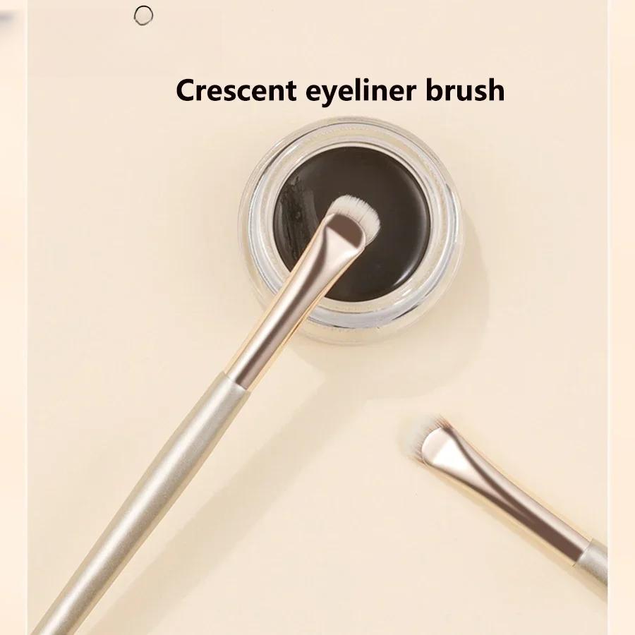 Crescent Eyeliner Brush Draw Eyeliner Eyeband Contour Makeup Tools Upgrade Half Round Crescent Blade Eye Liner Makeup Brush Thin