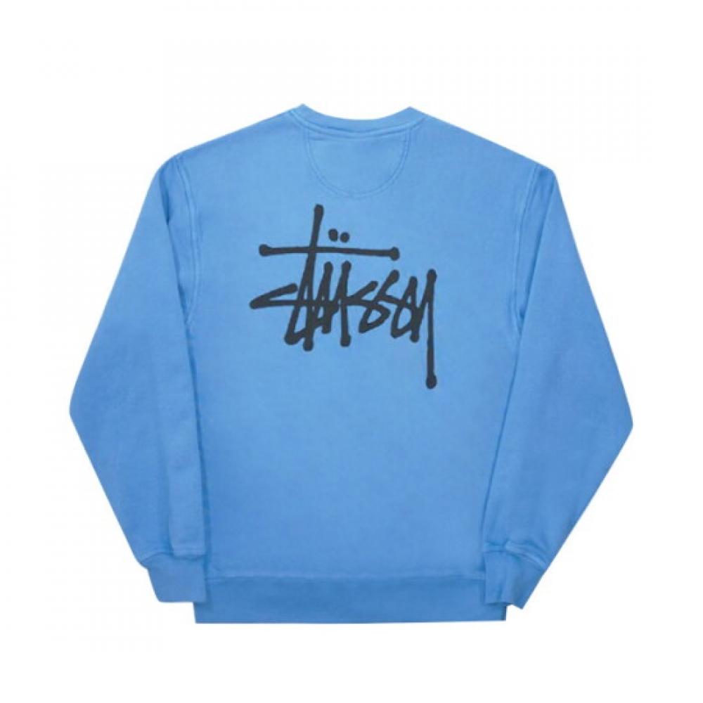 St Ssy Basic St Ssy Pigment Dyed Crewneck Blue 1914879 Blue
