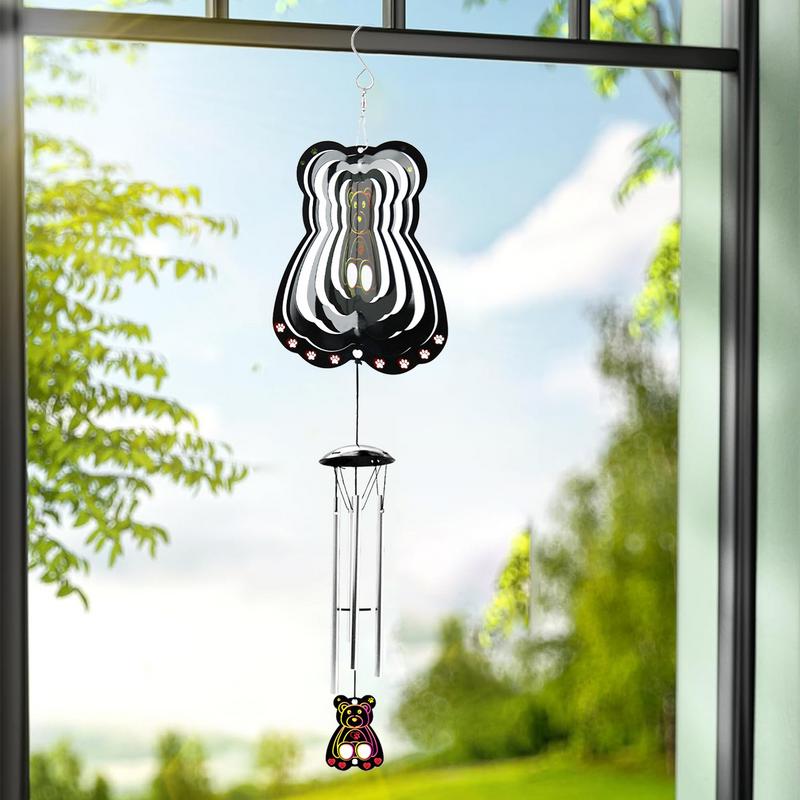Уличные ветряные колокольчики 3D Декоративные Вращающиеся Отпугиватели Птиц Ветер Река Сад Спинеры Подвеска Газонное Украшение Садовое Искусство Декор Для