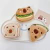 Cute Capybara Animal Plush Doll Brooch Fluffy Soft Stuffed Clothes Badge Pins Backpacks Decoration Accessories