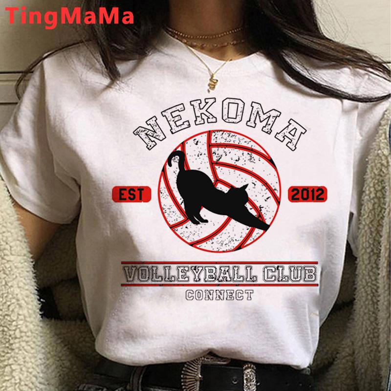 Футболка японского аниме Haikyuu 90 s, Мужская футболка с забавным рисунком Karasuno Fly, футболки с высоким рисунком, летние топы, модные футболки унисекс, мужские футболки