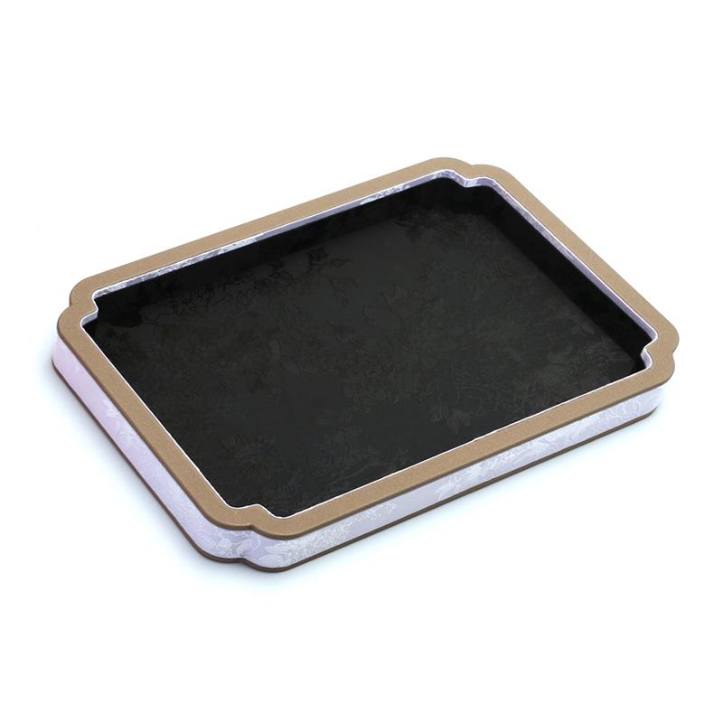 Palace Style Jewelry Display Tray with Agate or Jade Beads for Accessory Storage and Antique Viewing