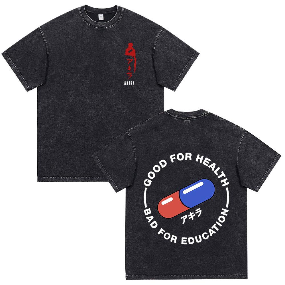 Anime Akira Vintage Washed T Shirt 90s Science Fiction Movie