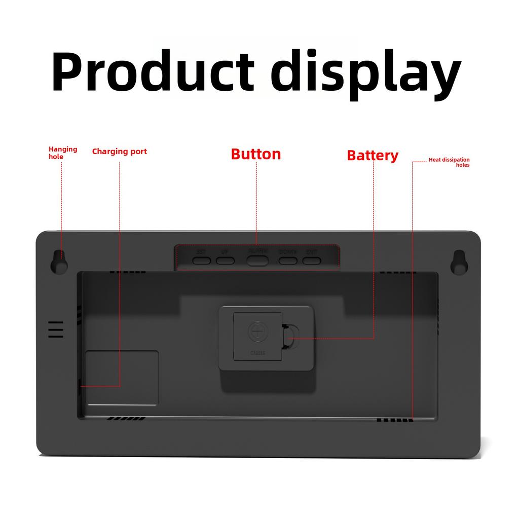 Minimalist Creative LED Electronic Alarm Clock, Hot Selling Small Desk Clock, Home Decorative Ornament 2204