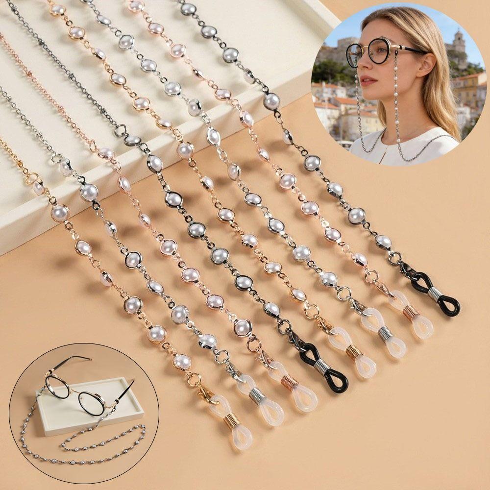 Pearl Sunglass Chain Hanging Cord Glasses Chain Fashion Sunglass Lanyard Straps Eye Accessories