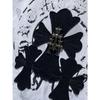 8929 CHROME HEARTS 2026 Лето Новая Высококачественная Хлопковая Круглый Вырез Свободная Большого Размера Мужская и Женская Футболка Футболка для Пары