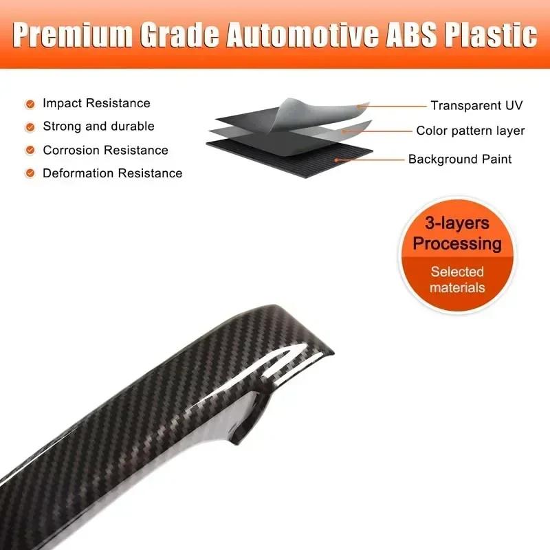 For Toyota Land Cruiser 200 LC200 2008-2022 ABS Car Inner Door Grab Handle Cover Trim Sticker Interior Accessories