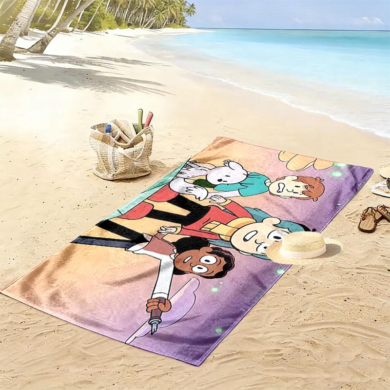 Hilda Art Print Beach Towel, Large Soft Quick Dry Towel for Beach Camping Swimming