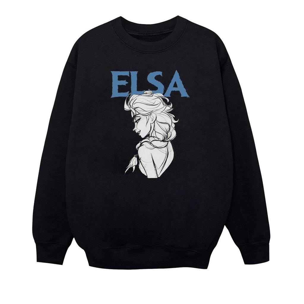 Disney Boys Frozen Elsa Profile Sketch Sweatshirt