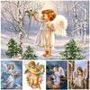 5D DIY Полный Круглый Квадратный Алмазная Живопись Красивая Девушка Ангел Алмазная Вышивка Мозаика Набор Для Вышивки Крестом Горный Хрусталь Мозаика Украшения